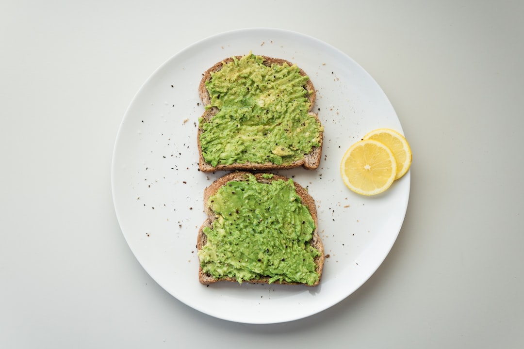 Avocado toast fingers for baby