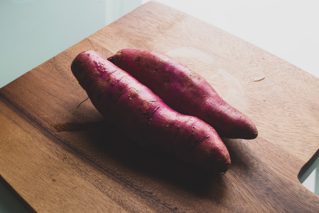 Soft sweet potato wedges for baby