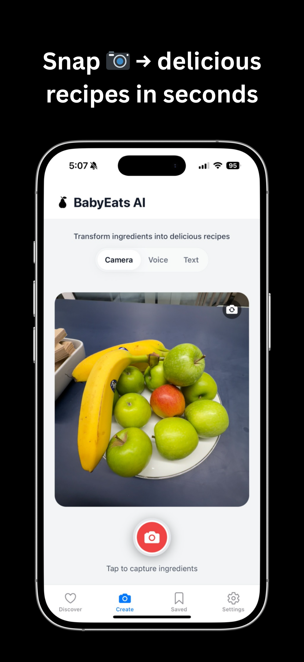 BabyEats AI: Starting Solids screenshot 2: starting solids meal planning interface